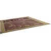 imageCamco 42823 Outdoor RV Awning Mat with Storage Bag 9Feet x 12Feet  The Perfect Outdoor Accessory with Multiple Uses  Bonus Storage Bag Included  Leaf BrownTan Design