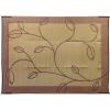 imageCamco 42823 Outdoor RV Awning Mat with Storage Bag 9Feet x 12Feet  The Perfect Outdoor Accessory with Multiple Uses  Bonus Storage Bag Included  Leaf BrownTan Design