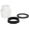 imageCamco 20860 30quot ID x 2quot Aluminum Water Heater Drain Pan with PVC Fitting30 Inch