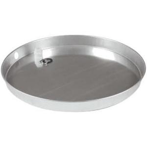 imageCamco 20860 30quot ID x 2quot Aluminum Water Heater Drain Pan with PVC Fitting20Inch ID