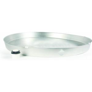 imageCamco 20860 30quot ID x 2quot Aluminum Water Heater Drain Pan with PVC Fitting22Inch ID