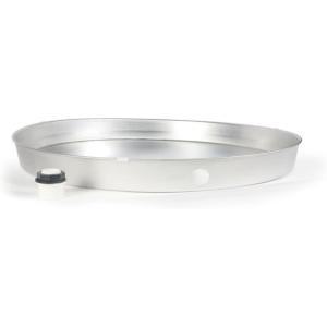 imageCamco 20860 30quot ID x 2quot Aluminum Water Heater Drain Pan with PVC Fitting24 Inch