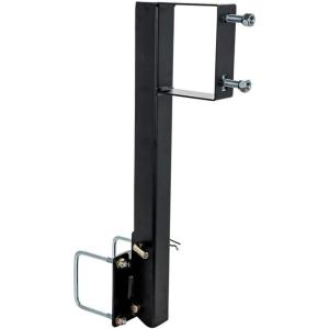 imageEazLift Camco Bumper Mount Spare Tire Carrier  Features Hinged Design for Easy Access to RV Storage ampamp Fits RV Bumpers Up to 4 H and 4 W  Crafted of Heavy Duty Powder Coated Steel 48476