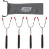 imageCamco Telescoping Roasting Forks  Allows for Roasting of Food Over an Open Fire  Features a TwoProng Design  4Pack with Storage Bag 44015