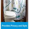 imageCamco 53245 Life is Better at The Campsite RVSized Shower Curtain Map Design  Sized to Fit Most RV Showers  Includes 12 Plastic Rings1W x 1L Pack of 2