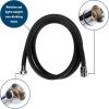 imageCamco Complete RVMarine Shower Head Kit  Features Convenient OnOff Switch for Water Efficient Showers  5 Spray Patterns  Black 43744