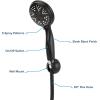 imageCamco Complete RVMarine Shower Head Kit  Features Convenient OnOff Switch for Water Efficient Showers  5 Spray Patterns  Black 43744