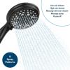 imageCamco RVMarine Shower Head  Features Convenient OnOff Switch for Water Efficient Showers  5 Spray Patterns  Black 43743