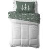 imageCamco Life is Better at The Campsite CamperRV Bunk Sized Bed Sheets  Features Green ampamp White Map Design  Crafted of Soft Machine Washable Polyester  3Piece Set 53477