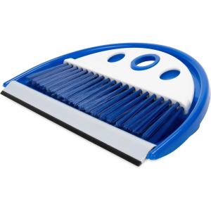 imageCamco Dust Pan with Whisk BroomWhisk Broom Snaps into Dust Pan After UseHanger Hole for Convenient StorageExcellent for TravelingRVsCampers CampsitesDorm RoomsampampMore43945Blue1 Size