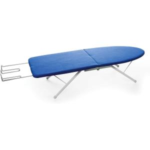 imageCamco Folding Ironing Board Easily Folds for Convenient Storage After Each Use Perfect for Traveling RVs and Campers 43904 Blue and White