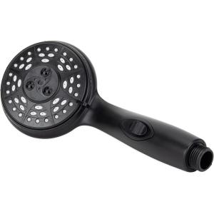 imageCamco RVMarine Shower Head  Features Convenient OnOff Switch for Water Efficient Showers  5 Spray Patterns  Black 43743