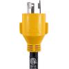 imageCamco 55272 12quot L530 AMP Locking 3Prong PlugTT30 30 AMP Standard Receptacle PowerGrip Generator Adapter12