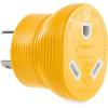 imageCamco Power Grip CamperRV Generator Adapter  Features a HeavyDuty 30 Amp Locking Male and Female Connection  Rated for 125 Volts  3750 Watts 55333One Size
