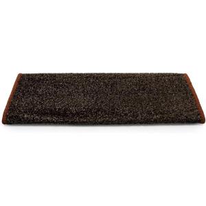 imageCamco 42947 RV Step Rug Premium Radius Wrap Around Step Rug Turf Material 22quot Wide  BlackBrown