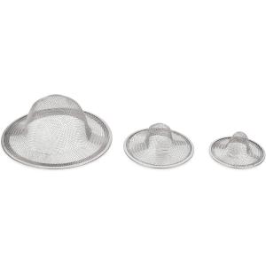 imageCamco Sink and Shower Drain Strainers  Designed to Keep Food and Hair Out of Plumbing  3Pack 42273