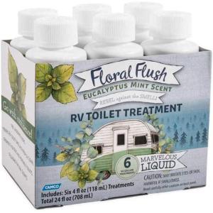 imageCamco Floral Flush RV Toilet Treatment DropINs  Septic Safe and Biodegradable  10 DropINs Orange Blossom Scent 41491Eucalyptus Mint
