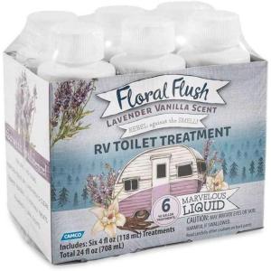 imageCamco Floral Flush RV Toilet Treatment DropINs  Septic Safe and Biodegradable  10 DropINs Orange Blossom Scent 41491Lavender Vanilla