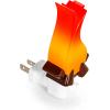 imageCamco Campfire Plugin Night Light  Uses LED Bulbs Creates Warm Glow  Camper Decor Features Fun Design 360 Degree Swivel Base and OnOff Switch  Great for RVs and Campers 53087