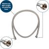 imageCamco RVMarine Flexible Replacement Shower Hose  Reinforced Construction  Measures 60Inches  Brushed Nickel 43748