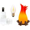 imageCamco Campfire Plugin Night Light  Uses LED Bulbs Creates Warm Glow  Camper Decor Features Fun Design 360 Degree Swivel Base and OnOff Switch  Great for RVs and Campers 53087