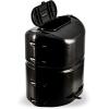 imageCamco Single CamperRV Propane Tank Cover  Features a Removable Top Panel ampamp HeavyDuty Polymer Design  Fits 20lb Steel Single Tanks 40578Black