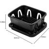 image:imageCamco RV Mini Dish Drainer amp Tray  Features a Sloped Drain Tray Design HeavyDuty Construction  Ideal for Small Spaces Apartments Boats and More 95 L x 117 W x 475 H  Black 43512OneSize