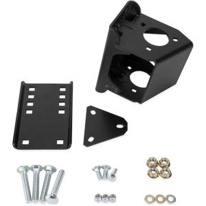 image:imageCamco Trailer Tongue Jack BoltOn Relocation Kit  Allows for Easy Trailer Relocation  Provides Ample Tailgate Clearance Without Obstruction  for 3Bolt amp AFrame Style Tongue Jacks 50015 Black