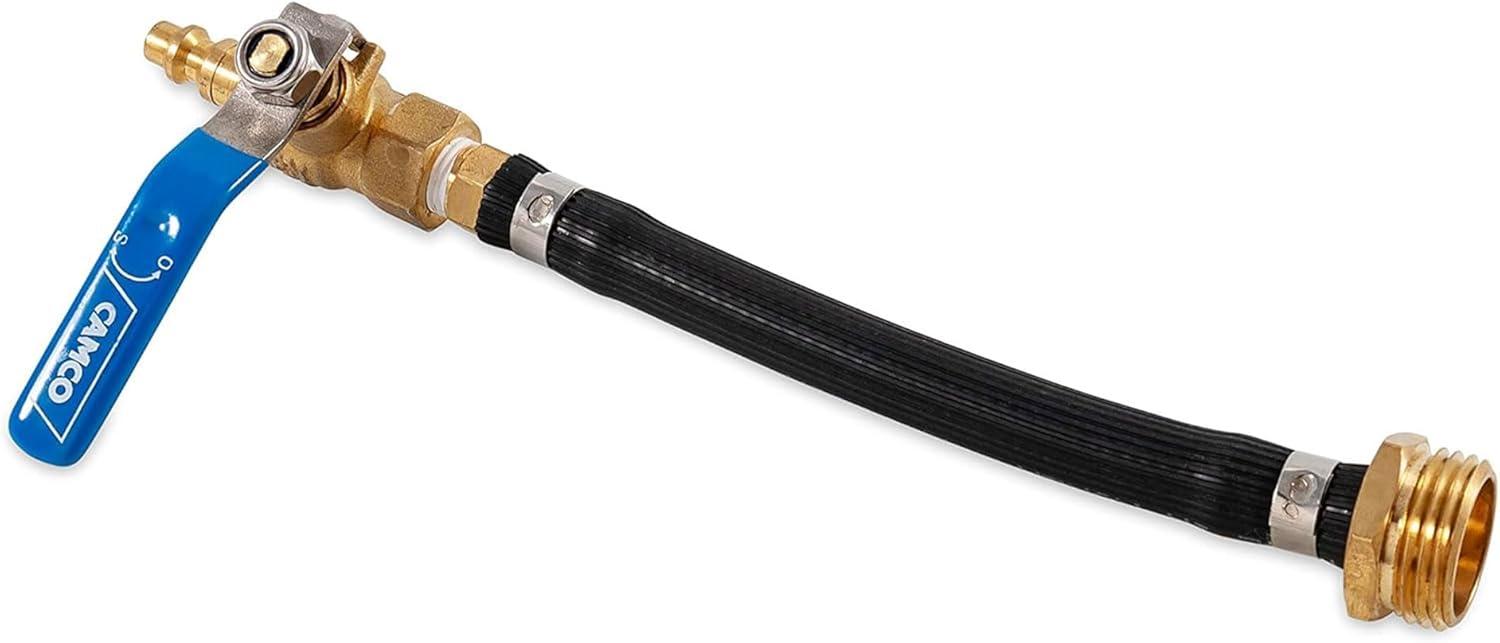 image:imageCamco RV Winterization Fresh Water Blow Out Hose with Ball Valve  Easy to Use amp Features Double Brass Build  Essential RV Winterizing Tool  for Use with an Air Compressor 36170One Size