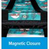 image:imageCamco Life is Better at The Campsite Canvas Tote Magnetic ClosureTeal With Sketch Design