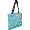 image:imageCamco Life is Better at The Campsite Canvas Tote Magnetic ClosureTeal With Sketch Design