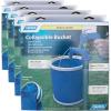 image:imageCamco Collapsible Bucket with Storage Case Durable Pop Up Bucket with Watertight Fabric Holds 3 Gallons of Water  Great for RVs Camping Fishing Boating Hiking and More  Blue 42993 Blank Ski200 L x 1050 W x 1050 H inches Pack of 4