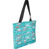 image:imageCamco Life is Better at The Campsite Canvas Tote Magnetic ClosureTeal With Sketch Design