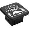 image:imageCamco Life is Better at The Campsite Hitch Receiver Cover  Protects Your Trailer Hitch Receiver from Debris Dirt Water and Rust  Life is Better at The Campsite Sketch Logo BlackSilver 53410Life is Better at the Campsite Sketch Logo