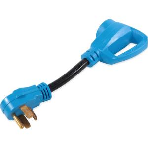 image:imageCamco 55451 Electric Vehicle Dogbone Dryer Plug Adapter with PowerGrip Handle 30Amp Male to 50Amp Female 12Inch  Safely Converts Your Electrical Connection Type