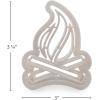 image:imageCamco 53369 Life is Better at The Campsite Cookie Cutters  Perfect for Making Decorative Cookies  Includes 1 Campfire and 1 RV Cookie Cutter White
