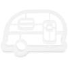 image:imageCamco 53369 Life is Better at The Campsite Cookie Cutters  Perfect for Making Decorative Cookies  Includes 1 Campfire and 1 RV Cookie Cutter White