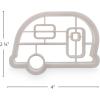 image:imageCamco 53369 Life is Better at The Campsite Cookie Cutters  Perfect for Making Decorative Cookies  Includes 1 Campfire and 1 RV Cookie Cutter White