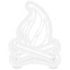 image:imageCamco 53369 Life is Better at The Campsite Cookie Cutters  Perfect for Making Decorative Cookies  Includes 1 Campfire and 1 RV Cookie Cutter White