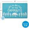 image:imageCamco Life is Better at The Campsite AntiFatigue Kitchen Mat  Features RV Sketch Design  Reduces Discomfort While Standing for Extended Time  Features a NonSlip Surface  30 x 18 x 34 in 53435White