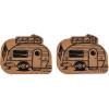 image:imageCamco Life is Better at The Campsite Coasters  Features Unique RV Themed Design amp Crafted of Cork  Prevents Water Rings amp Water Marks on Furniture  2Pack 53384