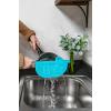 image:imageCamco Life is Better at The Campsite RVShaped Pot Drainer  Features a Handle for Safe and Easy Draining an EasytoClean Durable Teal Design and is Dishwasher Safe 53385
