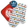 image:imageCamco Life is Better at The Campsite Heat Resistant Oven Mitt and Pot Holder Set  Heat Resistant 100 Cotton  Features Unique RV CampingThemed Design 53259Red