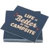 image:imageCamco Life is Better at The Campsite Paper Napkins  Features a Dark Blue with Red Retro Stars and Large Tan Life is Better at The Campsite Design  30Count 53496