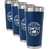 image:imageCamco Life is Better at The Campsite Stainless Steel Tumbler  Features Double Wall Vacuum Insulation for HeatIce Retention amp Unique Life is Better At the Campsite Design  Holds 20 oz 5332320 oz Pack of 4