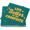 image:imageCamco Life is Better at the Campsite Paper Napkins Dark Green  6 12 x 6 12  30 count 53495Standard
