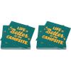 image:imageCamco Life is Better at the Campsite Paper Napkins Dark Green  6 12 x 6 12  30 count 53495Standard Pack of 2