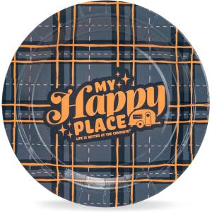 image:imageCamco Life is Better at the Campsite Paper Plates  7Inch  Blue Plaid  25Count 53494