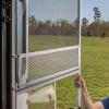image:imageCamco Premium Upper RV Screen Door Grille  Aluminum  Adjusts from 24 to 29 43994