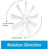 image:imageCamco Replacement CamperRV Vent Inverse Fan Blade  Features a 6Inch Diameter  Compatible with Counterclockwise Intake or Clockwise Exhaust 40429One Size
